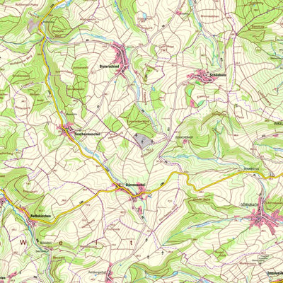 Landesamt für Vermessung und Geobasisinformationen Rheinland-Pfalz Bisterschied (1:25,000) digital map
