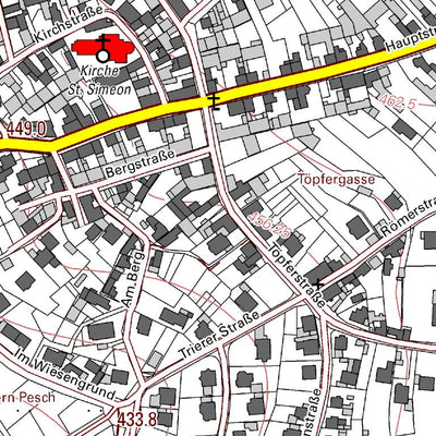 Landesamt für Vermessung und Geobasisinformationen Rheinland-Pfalz Düngenheim 1 (1:5,000) digital map