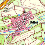 Landesamt für Vermessung und Geobasisinformationen Rheinland-Pfalz Eckfeld (1:25,000) digital map