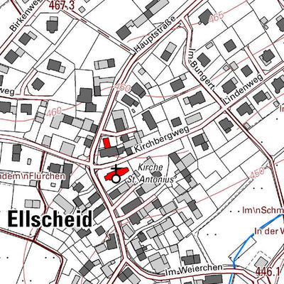 Landesamt für Vermessung und Geobasisinformationen Rheinland-Pfalz Ellscheid 1 (1:5,000) digital map