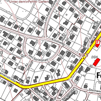 Landesamt für Vermessung und Geobasisinformationen Rheinland-Pfalz Fehl-Ritzhausen (1:5,000) digital map