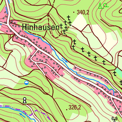 Landesamt für Vermessung und Geobasisinformationen Rheinland-Pfalz Harbach (1:25,000) digital map