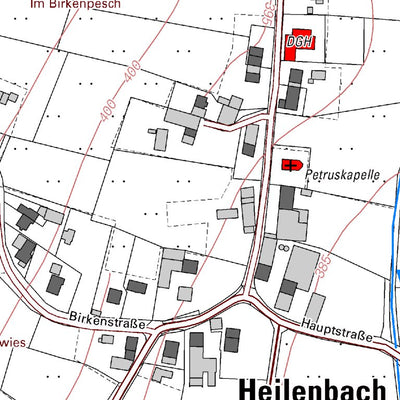 Landesamt für Vermessung und Geobasisinformationen Rheinland-Pfalz Heilenbach (1:5,000) digital map