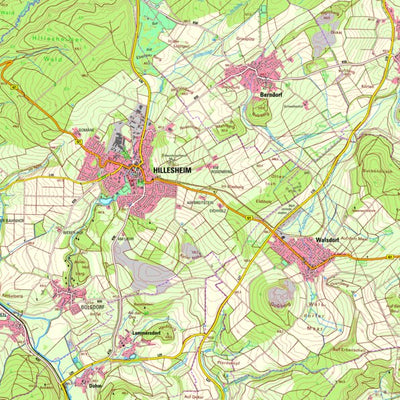 Landesamt für Vermessung und Geobasisinformationen Rheinland-Pfalz Hillesheim (1:25,000) digital map