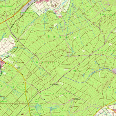 Landesamt für Vermessung und Geobasisinformationen Rheinland-Pfalz Hochscheid (1:25,000) digital map