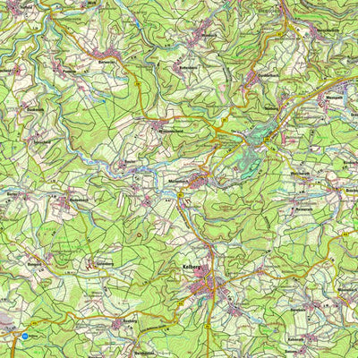Landesamt für Vermessung und Geobasisinformationen Rheinland-Pfalz Kelberg (1:50,000) digital map
