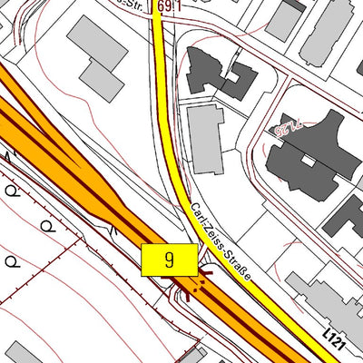 Landesamt für Vermessung und Geobasisinformationen Rheinland-Pfalz Koblenz 10 (1:5,000) digital map