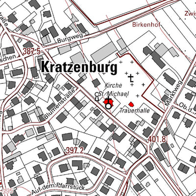 Landesamt für Vermessung und Geobasisinformationen Rheinland-Pfalz Kratzenburg (1:5,000) digital map