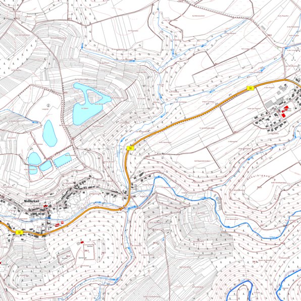 Landscheid 1 (1:5,000) Map by Landesamt fur Vermessung und ...