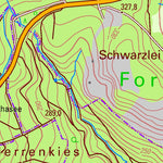Landesamt für Vermessung und Geobasisinformationen Rheinland-Pfalz Langenscheid (1:25,000) digital map
