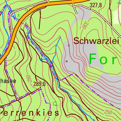 Landesamt für Vermessung und Geobasisinformationen Rheinland-Pfalz Langenscheid (1:25,000) digital map