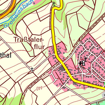 Landesamt für Vermessung und Geobasisinformationen Rheinland-Pfalz Leiningen (1:25,000) digital map