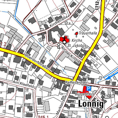 Landesamt für Vermessung und Geobasisinformationen Rheinland-Pfalz Lonnig (1:5,000) digital map
