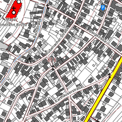 Landesamt für Vermessung und Geobasisinformationen Rheinland-Pfalz Mülheim-Kärlich 1 (1:5,000) digital map