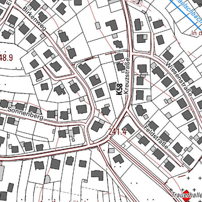 Landesamt für Vermessung und Geobasisinformationen Rheinland-Pfalz Nanzdietschweiler 1 (1:5,000) digital map