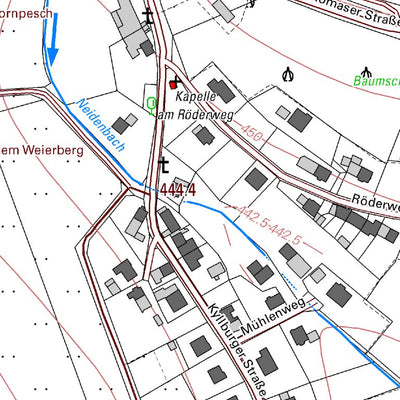 Landesamt für Vermessung und Geobasisinformationen Rheinland-Pfalz Neidenbach 1 (1:5,000) digital map