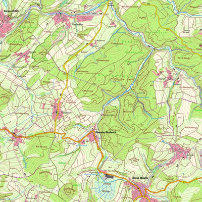 Landesamt für Vermessung und Geobasisinformationen Rheinland-Pfalz Oberehe-Stroheich (1:25,000) digital map