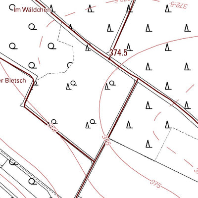 Landesamt für Vermessung und Geobasisinformationen Rheinland-Pfalz Ohlweiler (1:5,000) digital map