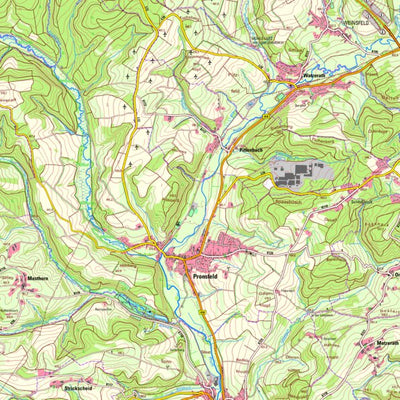 Landesamt für Vermessung und Geobasisinformationen Rheinland-Pfalz Pronsfeld (1:25,000) digital map