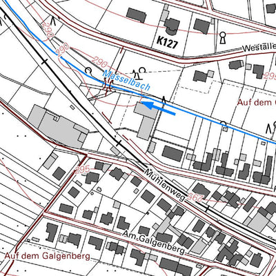 Landesamt für Vermessung und Geobasisinformationen Rheinland-Pfalz Ransbach-Baumbach 1 (1:5,000) digital map
