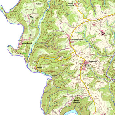 Landesamt für Vermessung und Geobasisinformationen Rheinland-Pfalz Rodershausen (1:25,000) digital map