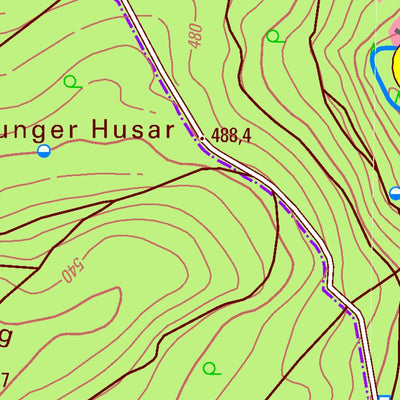 Landesamt für Vermessung und Geobasisinformationen Rheinland-Pfalz Spall (1:25,000) digital map