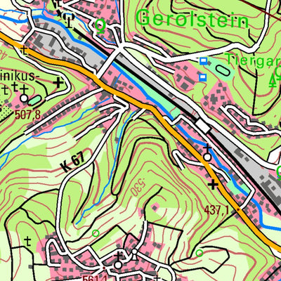 Landesamt für Vermessung und Geobasisinformationen Rheinland-Pfalz Stadtkyll (1:50,000) digital map