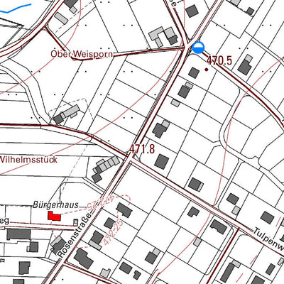 Landesamt für Vermessung und Geobasisinformationen Rheinland-Pfalz Ulmen 8 (1:5,000) digital map