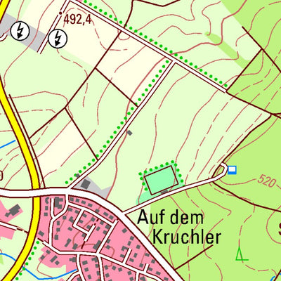 Landesamt für Vermessung und Geobasisinformationen Rheinland-Pfalz Wiesbaum (1:25,000) digital map