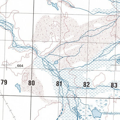 Landmælingar Íslands Blöndukvíslar (2001-546) digital map