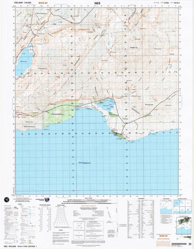 Landmælingar Íslands Nes (2004-155) digital map