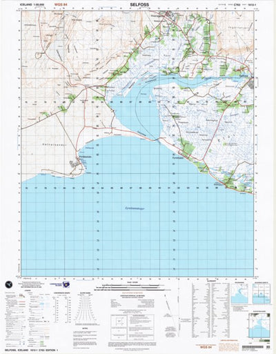 Landmælingar Íslands Selfoss (2004-154) digital map