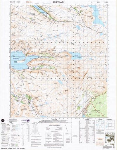 Landmælingar Íslands Þingvellir (2004-156) digital map