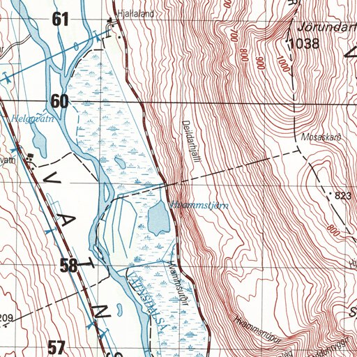 Vatnsdalur (2001-526) Map by Landmalingar Islands | Avenza Maps