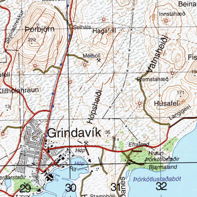 Landmælingar Íslands Vogar (2004-150) digital map