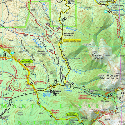 Latitude 40° maps Moab East Trails Map-6th Edition (Back) bundle exclusive