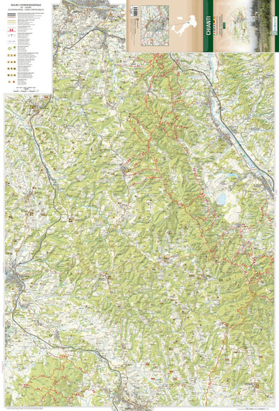 Litografia Artistica Cartografica Chianti - Hiking Trails digital map