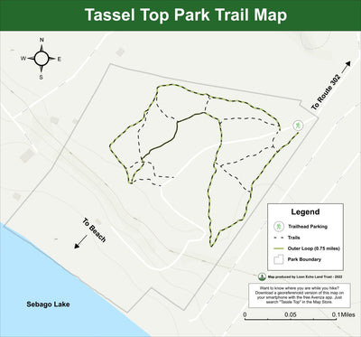 Loon Echo Land Trust Tassle Top Park digital map