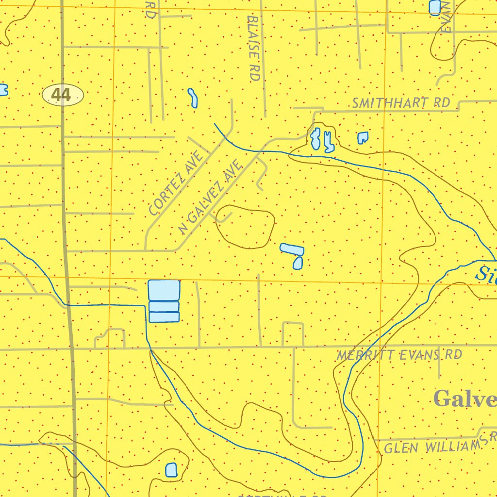 Prairieville 24k Surface Geology Map by Louisiana Geological Survey