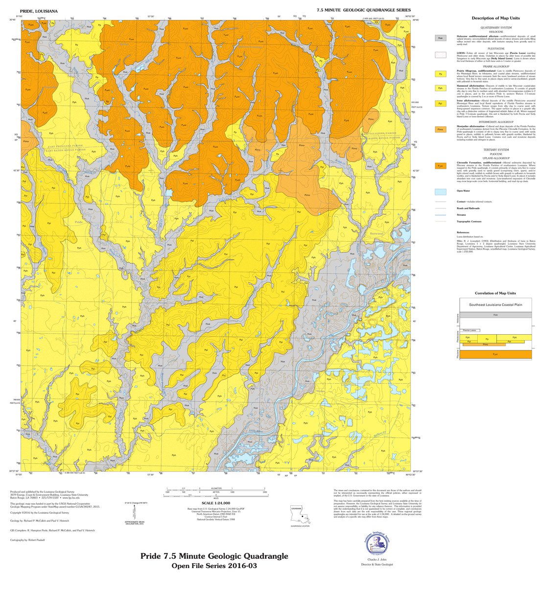 Geologic Map of Louisiana