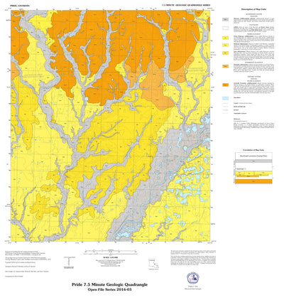 Louisiana Geological Survey (LSU) Pride, La 24k Surface Geology digital map