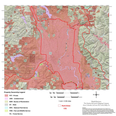 Map the Xperience Montana Hunt District 170 - Hunt Montana digital map