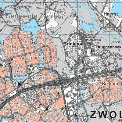 Mapfactory 21O-Zwolle digital map