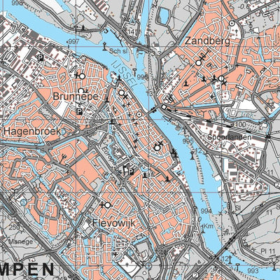 Mapfactory 21W-Kampen digital map