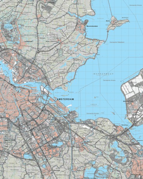 Mapfactory 25O-Amsterdam digital map