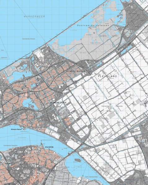 Mapfactory 26W-Almere digital map