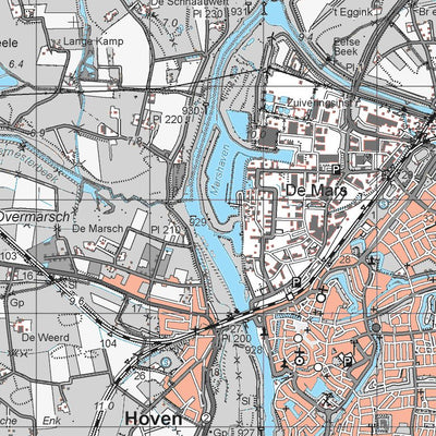 Mapfactory 33O-Zutphen digital map