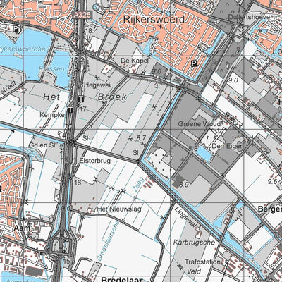 Mapfactory 40W-Arnhem digital map