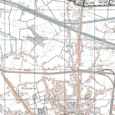 Mapfactory 67W-Oostburg digital map