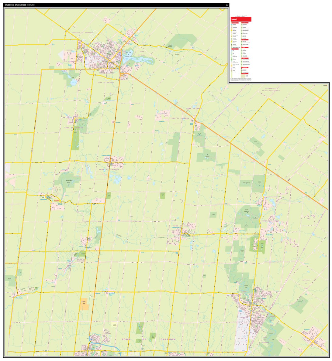 Caledon and Orangeville, ON Map by Mapmobility Corp. | Avenza Maps
